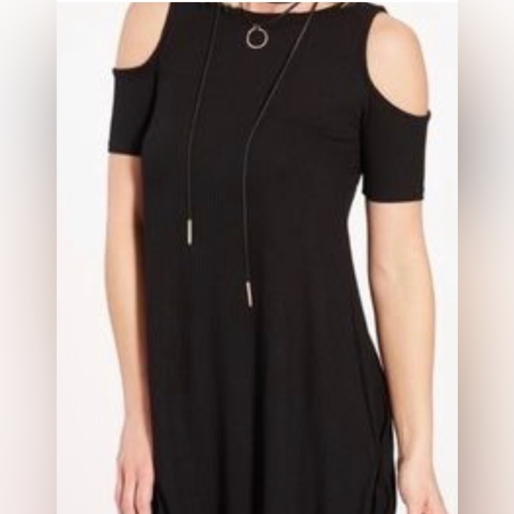 Allison Joy Cold Shoulder A-Line Dress…Size:  Medium